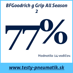 Test celoročných pneumatík BFGoodrich g Grip All Season 2