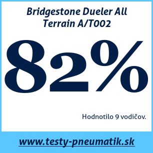 Test celoročných pneumatík Bridgestone Dueler All Terrain A/T002
