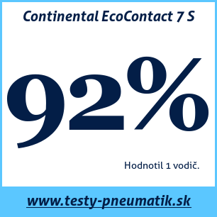 Test letných pneumatík Continental EcoContact 7 S 265 35 R21 101H XL MFS