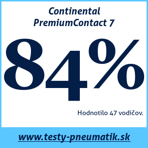 Test letných pneumatík Continental PremiumContact 7