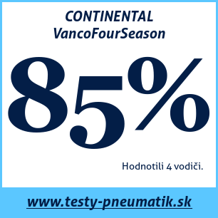 Test celoročných pneumatík CONTINENTAL VancoFourSeason