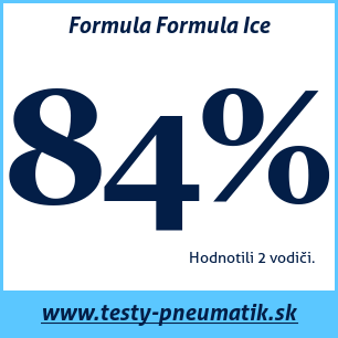 Test zimných pneumatík Formula Formula Ice