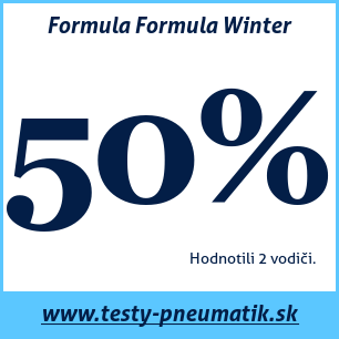 Test zimných pneumatík Formula Formula Winter