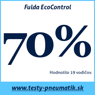 Test letných pneumatík Fulda EcoControl