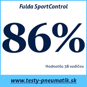 Test letných pneumatík Fulda SportControl