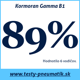 Test letných pneumatík Kormoran Gamma B1