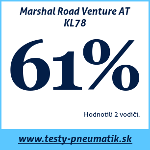 Test celoročných pneumatík Marshal Road Venture AT KL78