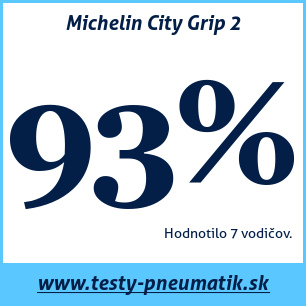 Test letných pneumatík Michelin City Grip 2