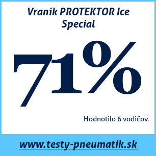 Test zimných pneumatík Vraník PROTEKTOR Ice Special